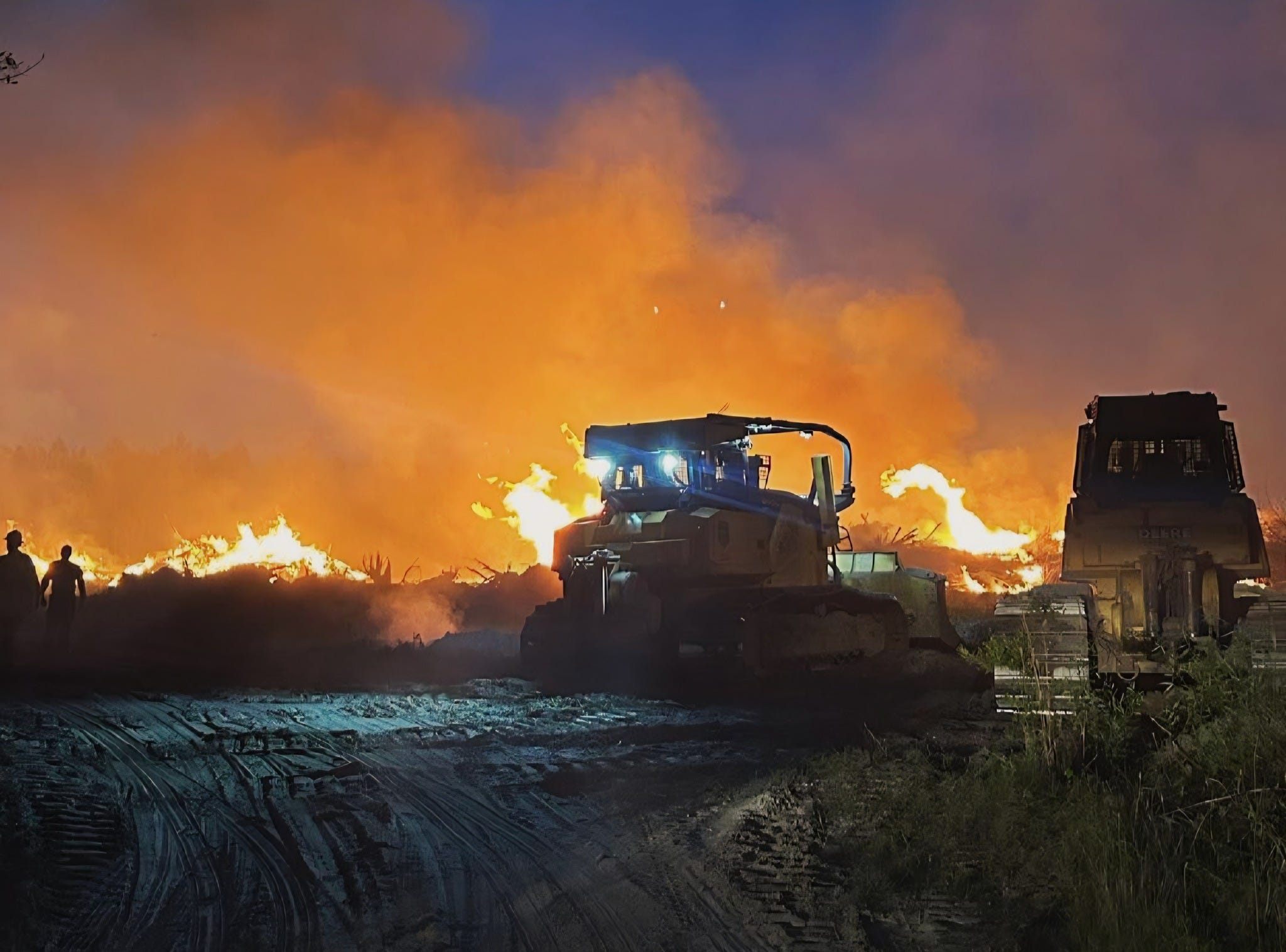 Railroad Fire and Highway 82 Fire containment operations